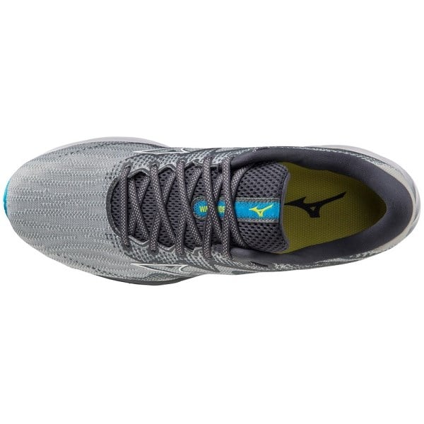 Mizuno Wave Rider 27 - Mens Running Shoes - Pearl Blue/White/Bolt