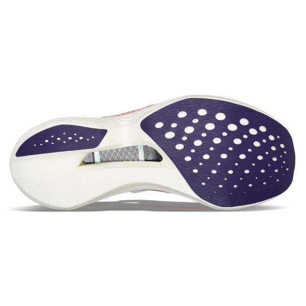 Saucony Endorphin Elite - Mens Road Racing Shoes - White/Vizi Red