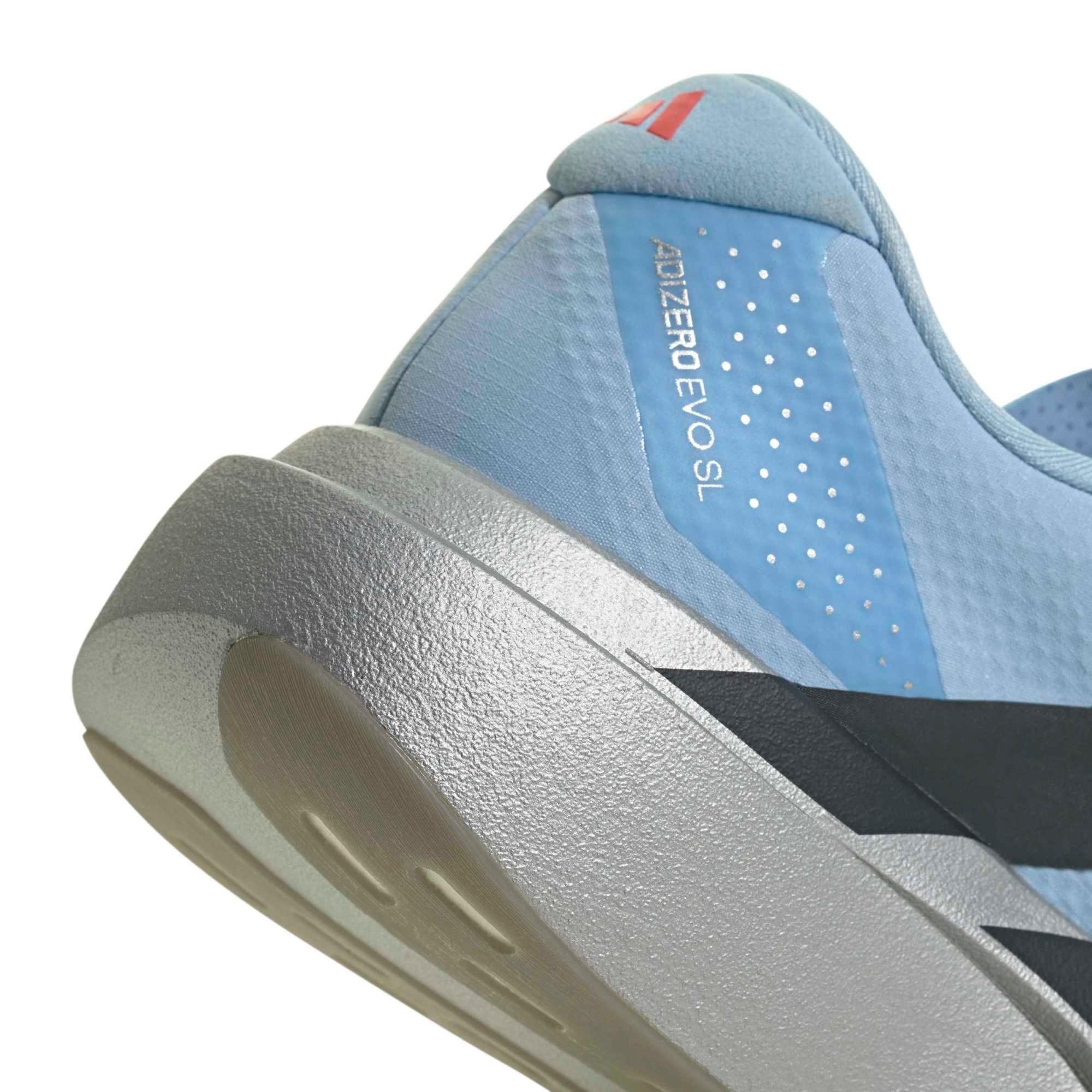 adidas Adizero Evo SL Woven - Mens Running Shoes - Clear Sky/Carbon/Silver Metallic - image 8
