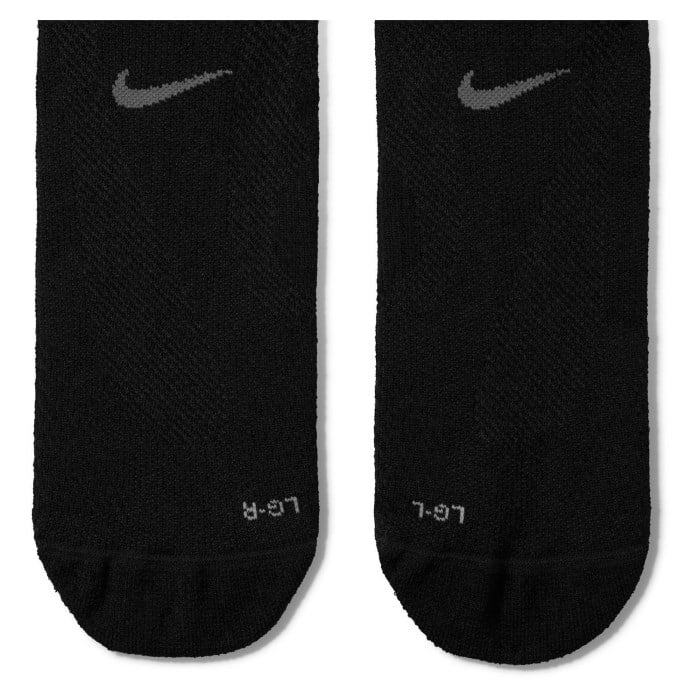 Nike Lightweight No Show Unisex Running Socks - Black/Dark Smoke Grey/Smoke Grey - image 4