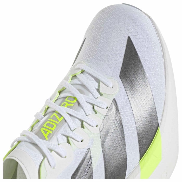 adidas Adizero Adios Pro 4 - Mens Racing Shoes - Cloud White/Iron Metallic/Solar Yellow - image 8