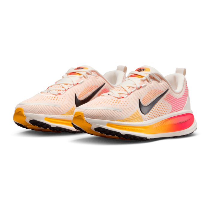 Nike Vomero 18 GS - Kids Running Shoes - Sail/Black/Bright Crimson/Laser Orange