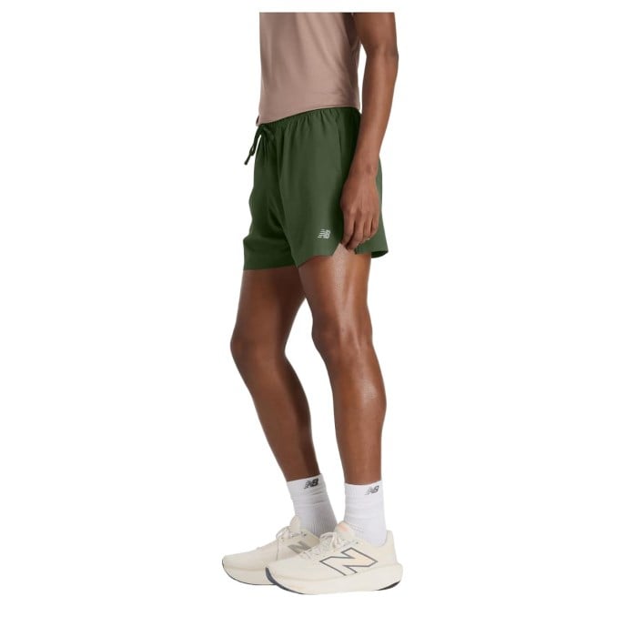 New Balance RC 5 Inch Mens Running Shorts - Dark Alpine Green
