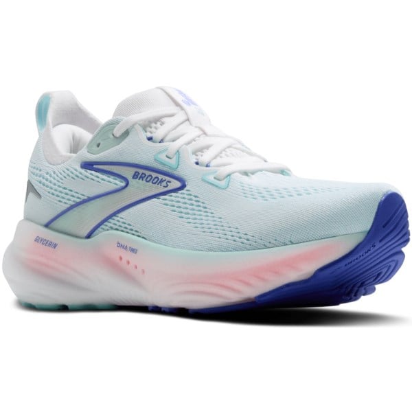Brooks Glycerin 22 - Womens Running Shoes - White/Amparo Blue