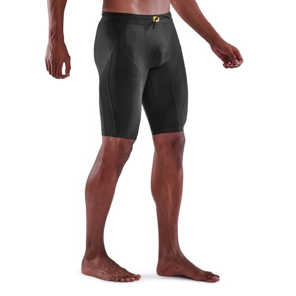 Skins Series-5 Mens Compression Half Tights - Black