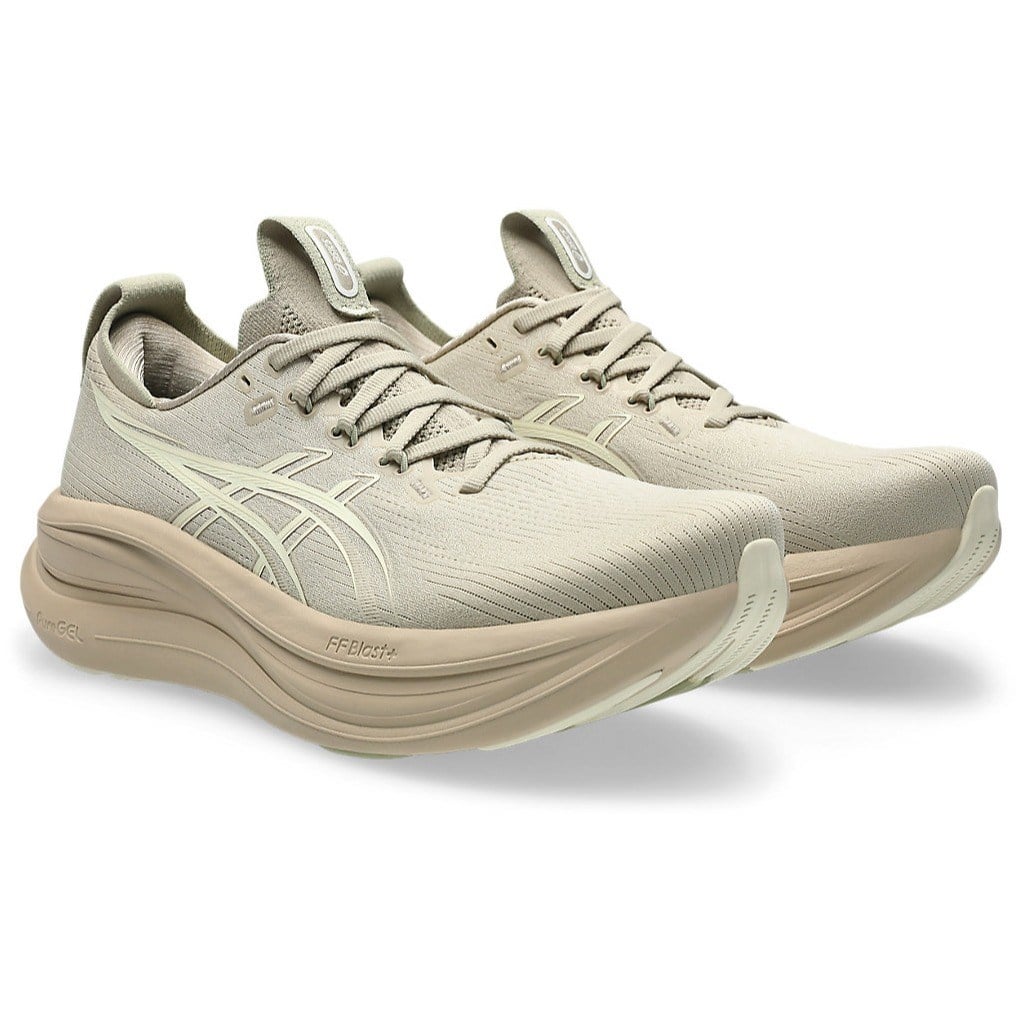 Asics Gel Nimbus 28 - Mens Running Shoes - Feather Grey/Cream