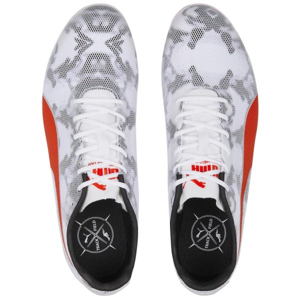 Puma evoSpeed Star 8 - Unisex Track and Field Shoes - Black/White/Red