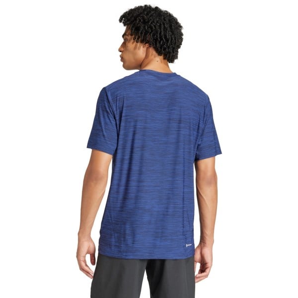 Adidas Train Essentials Mens Stretch Training T-Shirt - Navy/Black