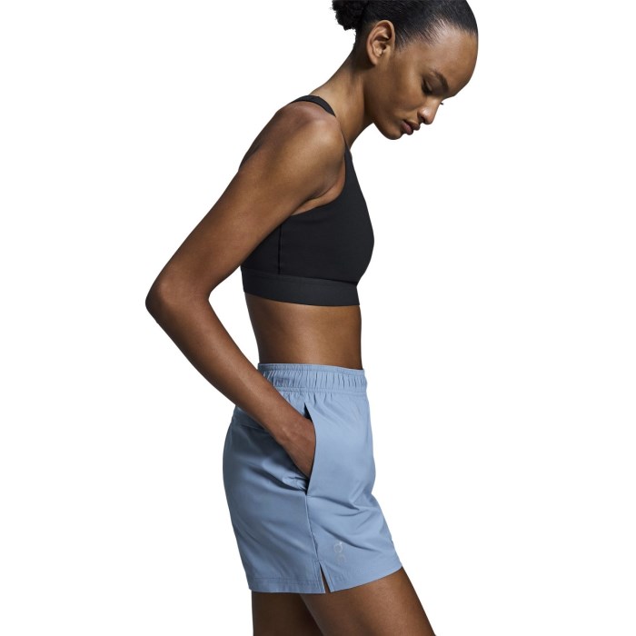 On Womens 3 Inch Core Shorts - Chambray