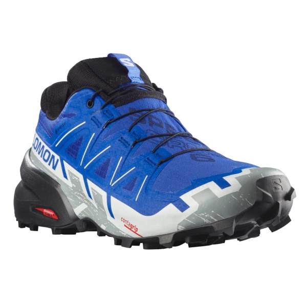 Salomon Speedcross 6 GTX - Mens Trail Running Shoes - Nautical Blue/Black/White