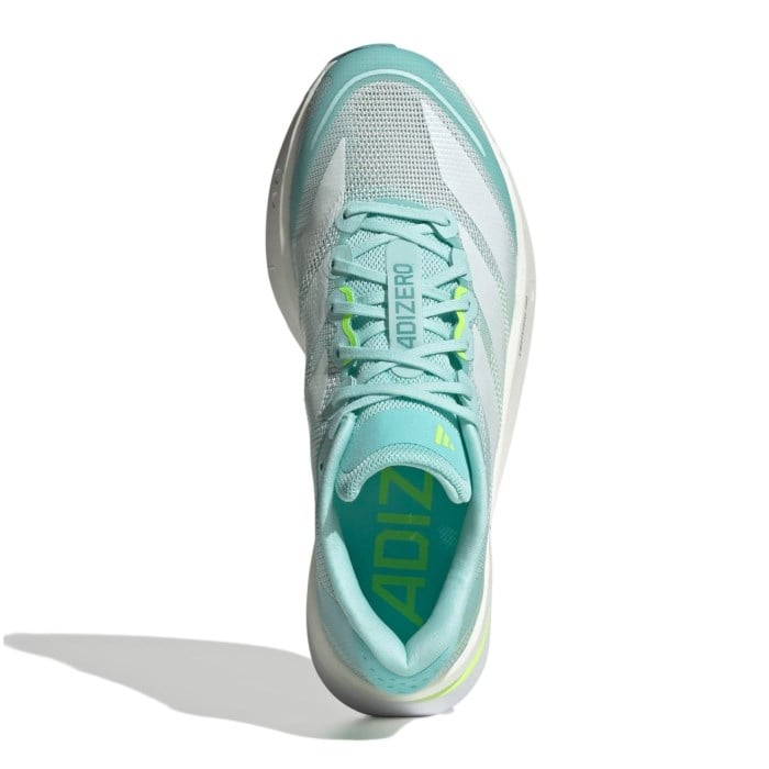 adidas Adizero Boston 13 - Womens Running Shoes - Semi Flash Aqua/Zero Metallic/Lucid Lemon