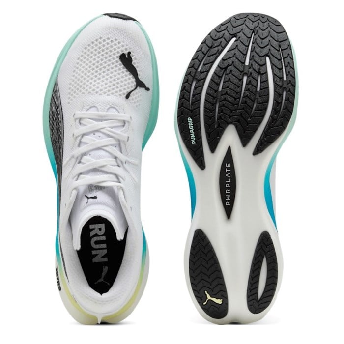 Puma Deviate Nitro 3 - Mens Running Shoes - White/Mint Melt