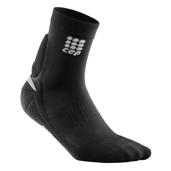 CEP Ortho Achilles Support Compression Sports Short Socks - Black