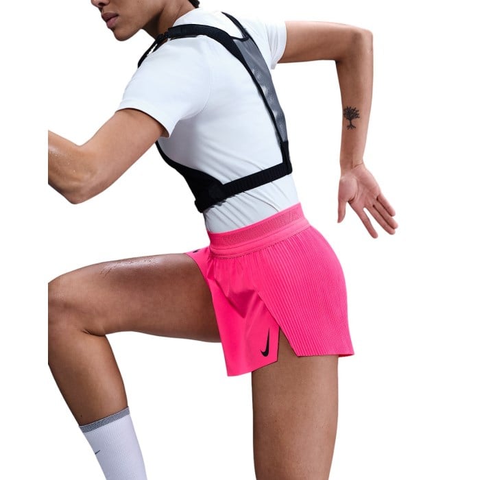 Nike AeroSwift Mid-Rise 3 Inch Womens Running Shorts - Hyper Pink/Black