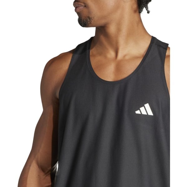 adidas Mens Own The Run Tank Top - Black