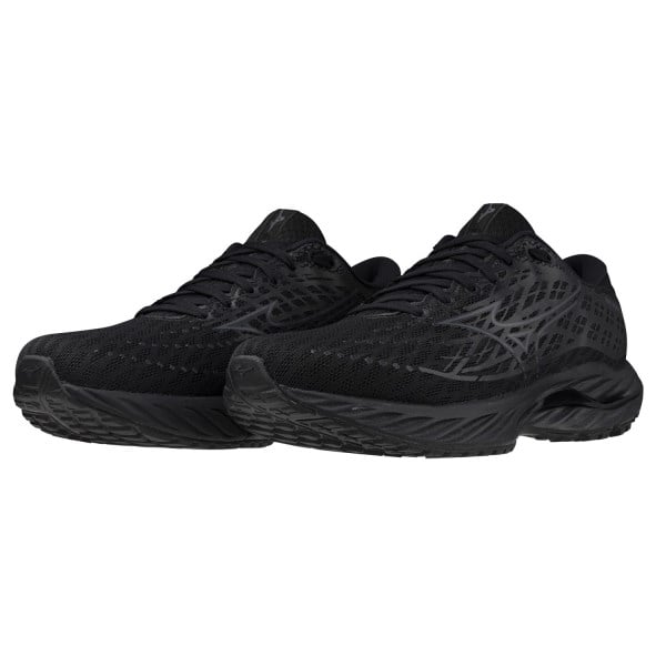 Mizuno Wave Inspire 20 - Mens Running Shoes - Black/Ultimate Grey/Black