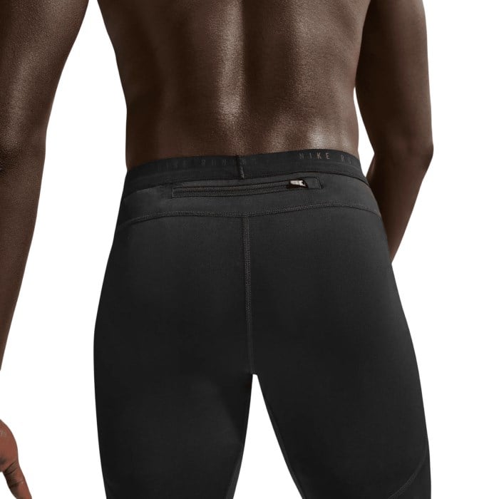 Nike Stride Dri-FIT Mens Half Length Running Tights - Black/Reflective Silver - image 2