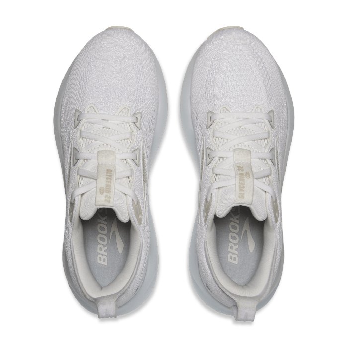 Brooks Glycerin 22 - Womens Running Shoes - White/White/Grey