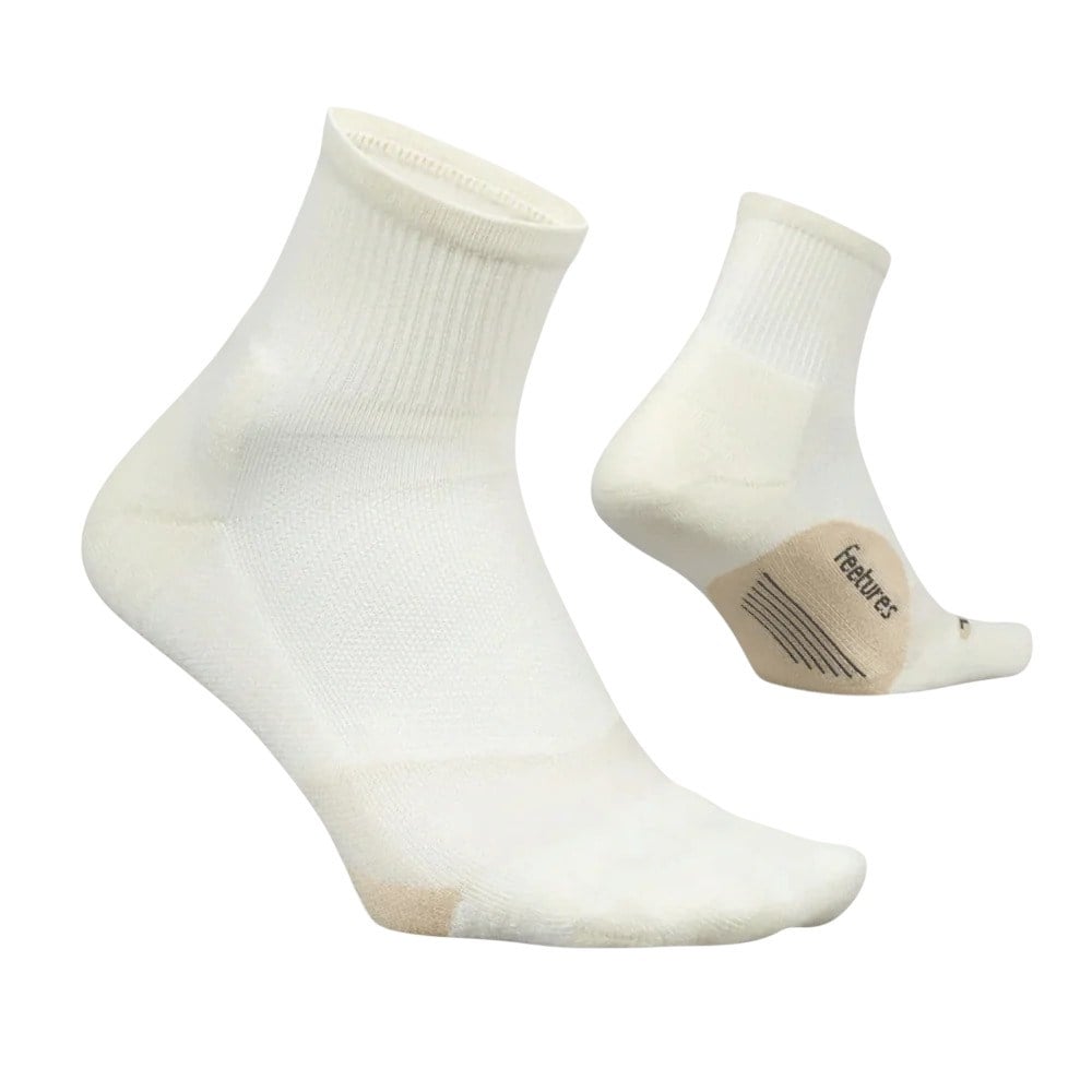Feetures Elite Light Cushion Quarter Running Socks - Linen - image 2