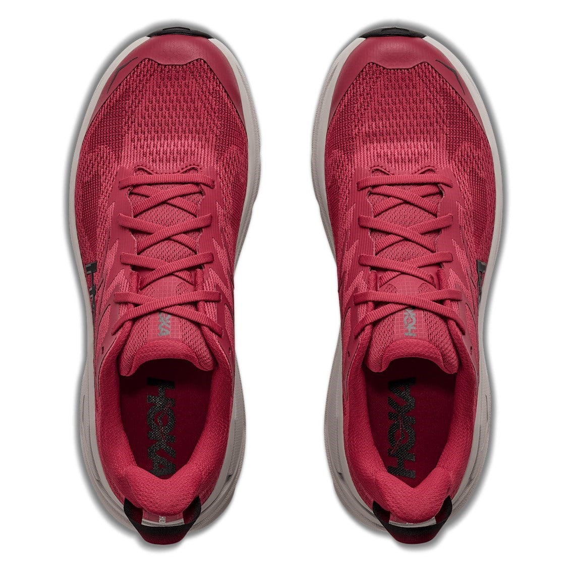 Hoka Challenger 8 - Mens Trail Running Shoes - Red Agate/River Rock Grey - image 3