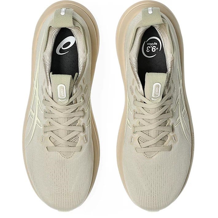 Asics Gel Nimbus 28 - Mens Running Shoes - Feather Grey/Cream