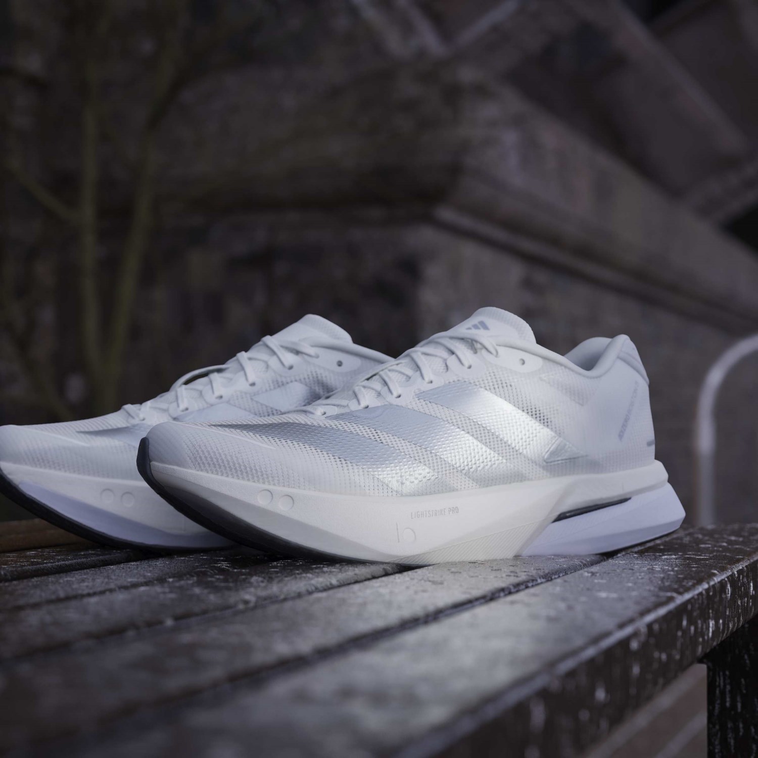 adidas Adizero Boston 13 - Womens Running Shoes - Cloud White/Matte Silver/Dash Grey