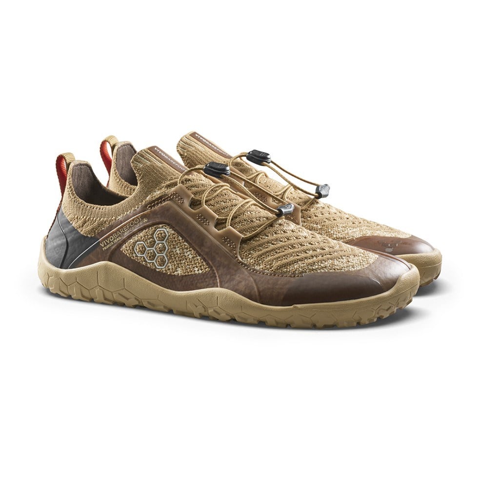 Vivobarefoot Primus Trail Knit FG Grounding - Mens Trail Running Shoes - Wood - image 7
