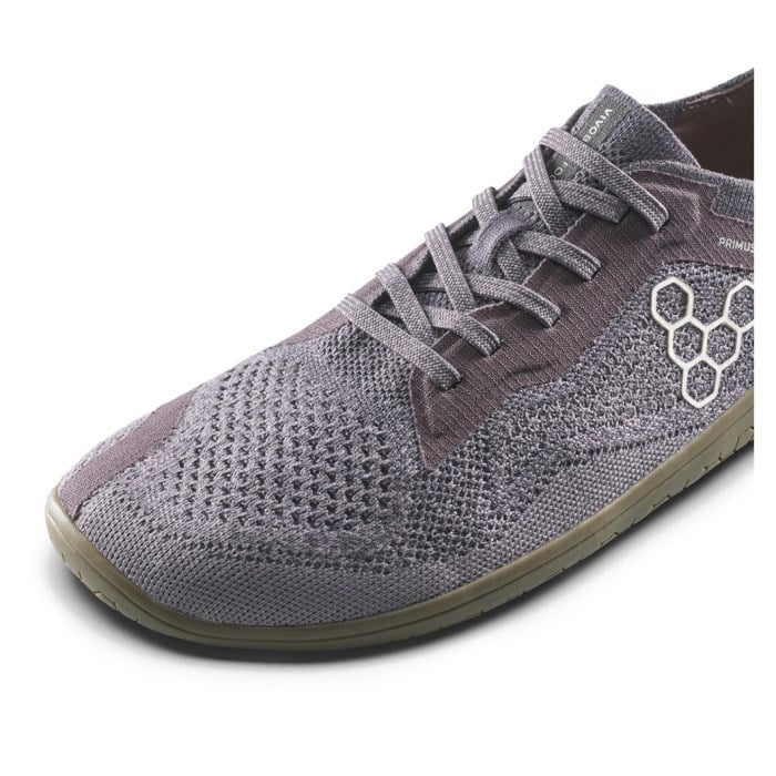 Vivobarefoot Primus Lite Knit Natural - Womens Running Shoes - Dark Gull/Gray - image 7