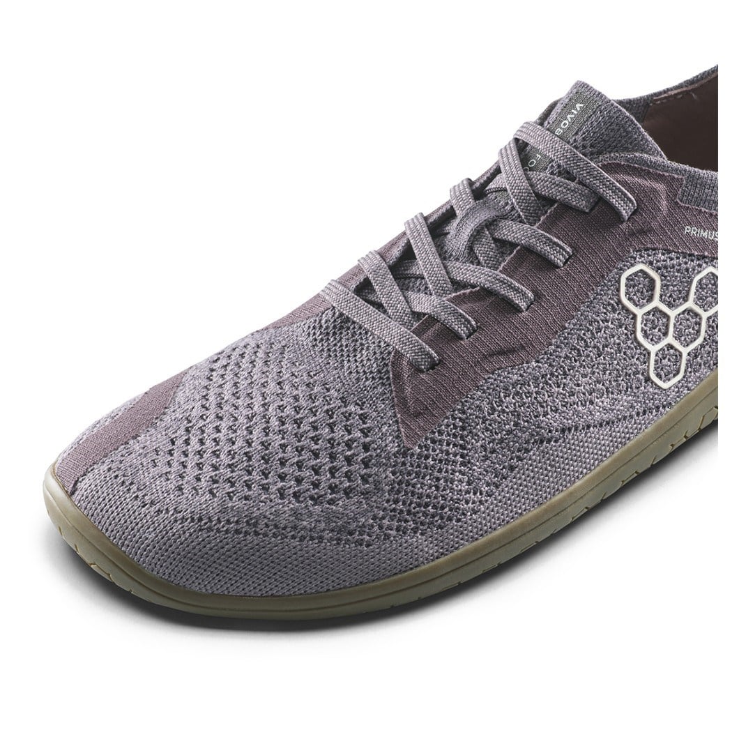Vivobarefoot Primus Lite Knit Natural - Womens Running Shoes - Dark Gull/Gray - image 7