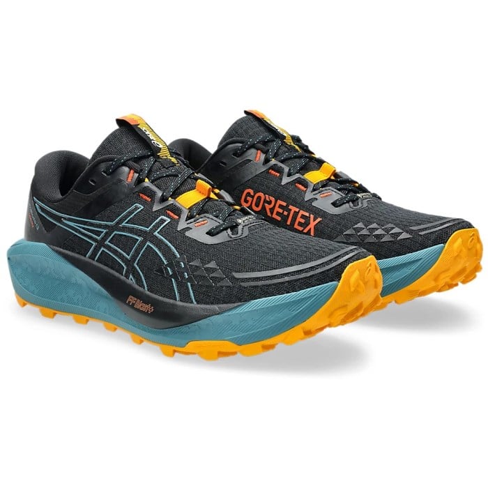 Asics Trabuco 13 GTX - Mens Trail Running Shoes - Black/Atlantis Blue