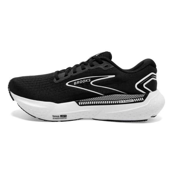 Brooks Glycerin GTS 21 - Mens Running Shoes - Black/Grey/White