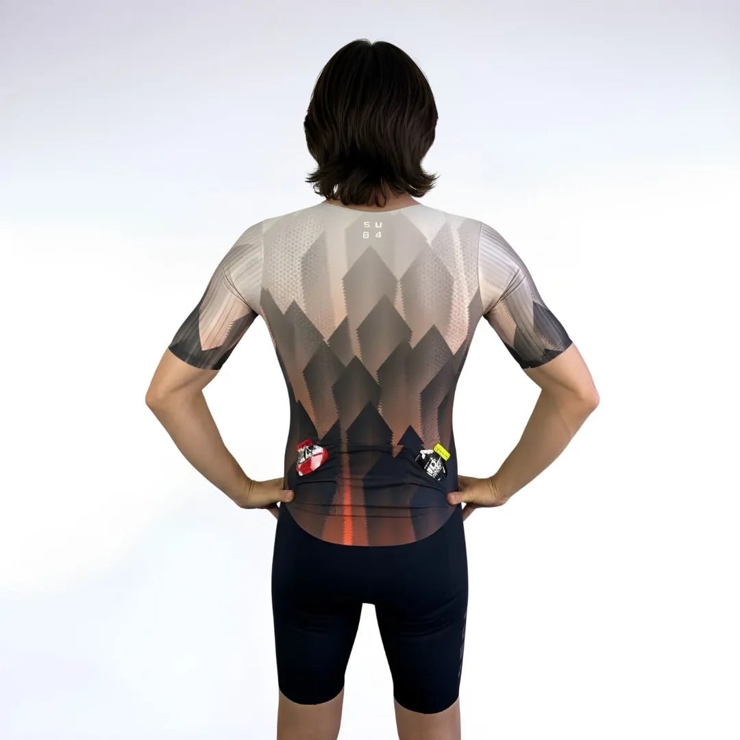 SUB4 Triathlon Seamless Sleeved Speedsuit - Lava