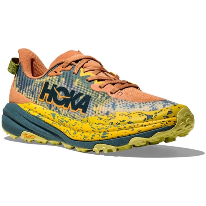 Hoka Speedgoat 6 - Mens Trail Running Shoes - Terra Cotta/Mountain Fog
