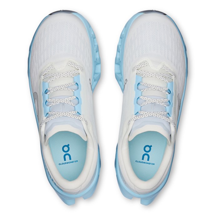 On Cloudmonster 3 - Womens Running Shoes - Ivory/Topaz - image 4