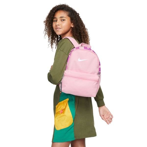 Nike Brasilia JDI Mini Kids Backpack Bag - Med Soft Pink/Fuchsia Dream/White