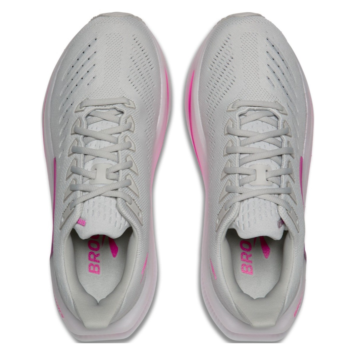 Brooks Glycerin Max 2 - Womens Running Shoes - Oyster/Argyle/Cyber Pink - image 3