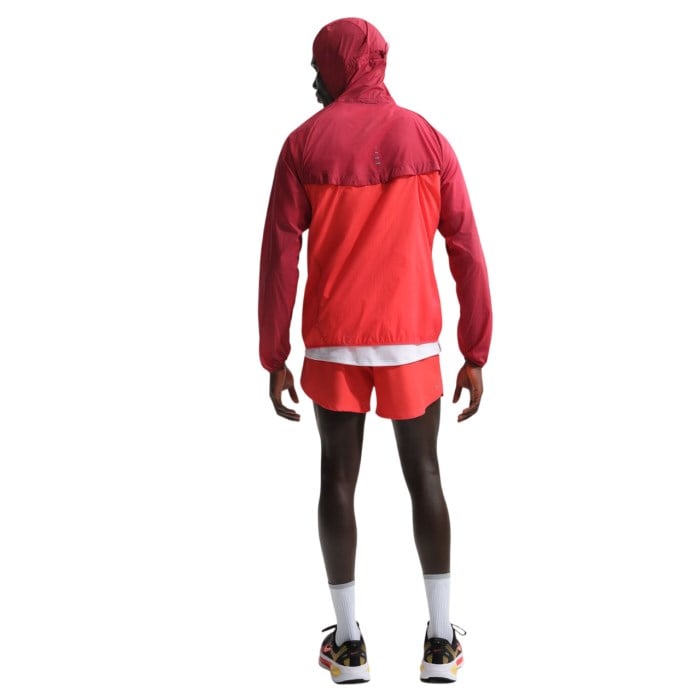 Nike Stride Mens Dri-FIT 5 Inch Brief-Lined Running Shorts - Light Crimson/Reflective Silver