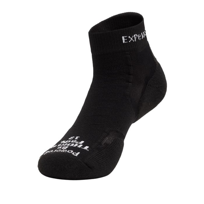 Thorlo Experia Techfit Light Cushion Unisex Ankle Socks - Black on Black