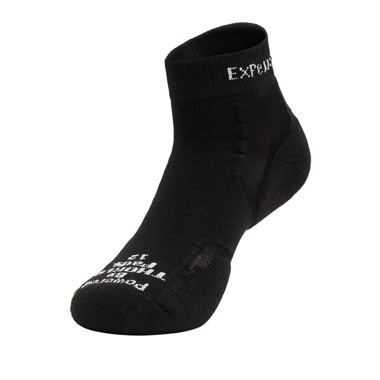 Thorlo Experia Techfit Light Cushion Unisex Ankle Socks - Black on Black
