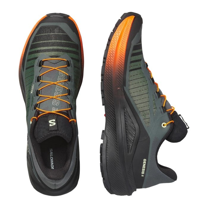Salomon Genesis 2 - Mens Trail Running Shoes - Urban Chic/Black/Lime Cream - image 3
