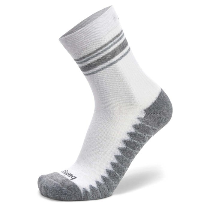 Balega Silver Mini Crew Running Socks - White