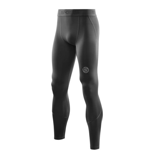 Skins Series-2 Mens Compression Long Tights - Black