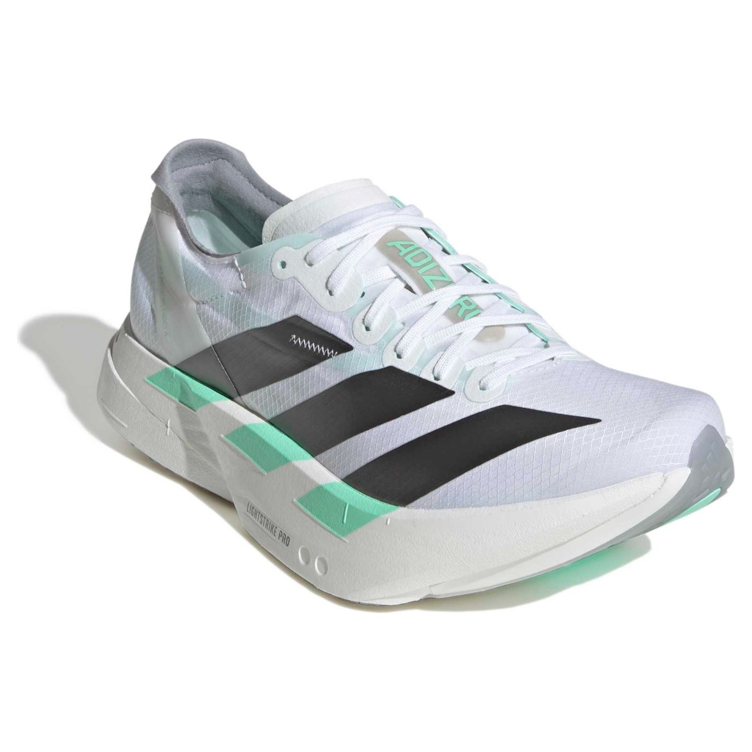 adidas Adizero Adios Pro 4 - Womens Racing Shoes - Cloud White/Iron Metallic/Pulse Mint - image 6