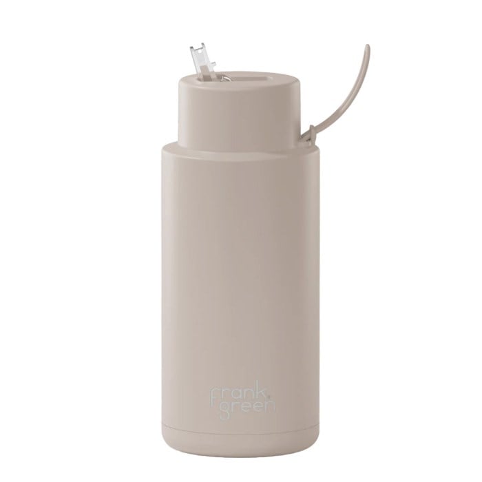 Frank Green Ceramic Reusable Straw Lid 1L Bottle - Moon Dust