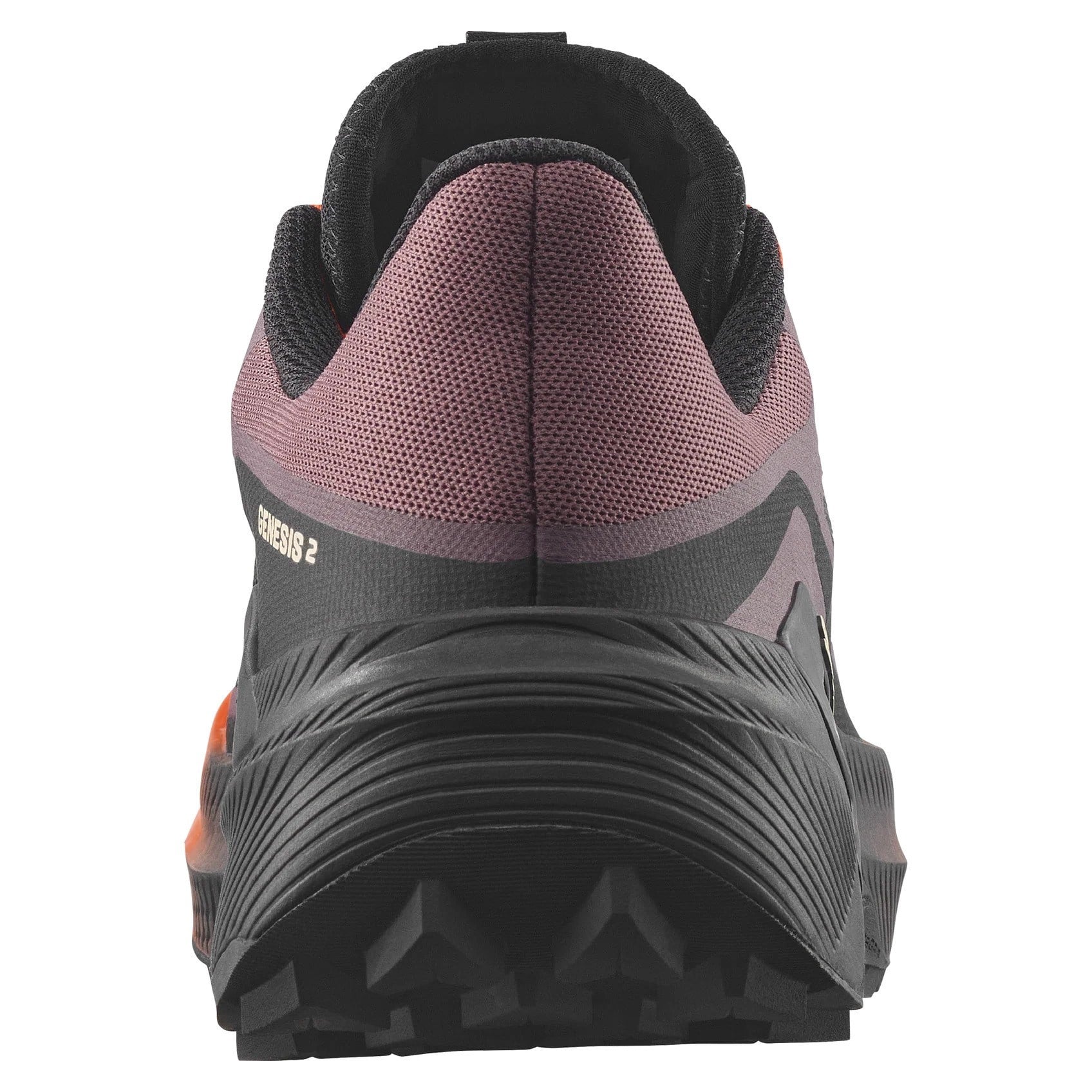 Salomon Genesis 2 - Womens Trail Running Shoes - Huckleberry/Black/Red Orange - image 5