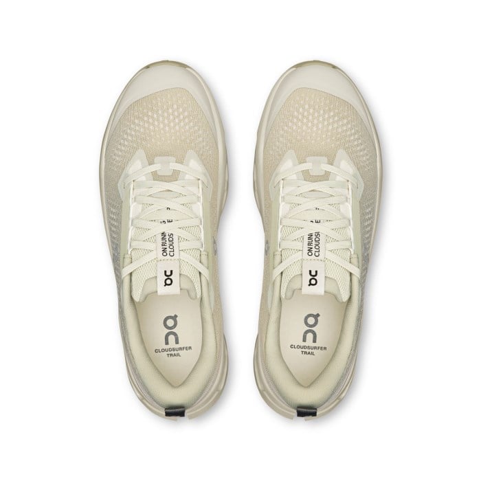 On Cloudsurfer Trail 2 - Mens Trail Running Shoes - Chalk/Ghost