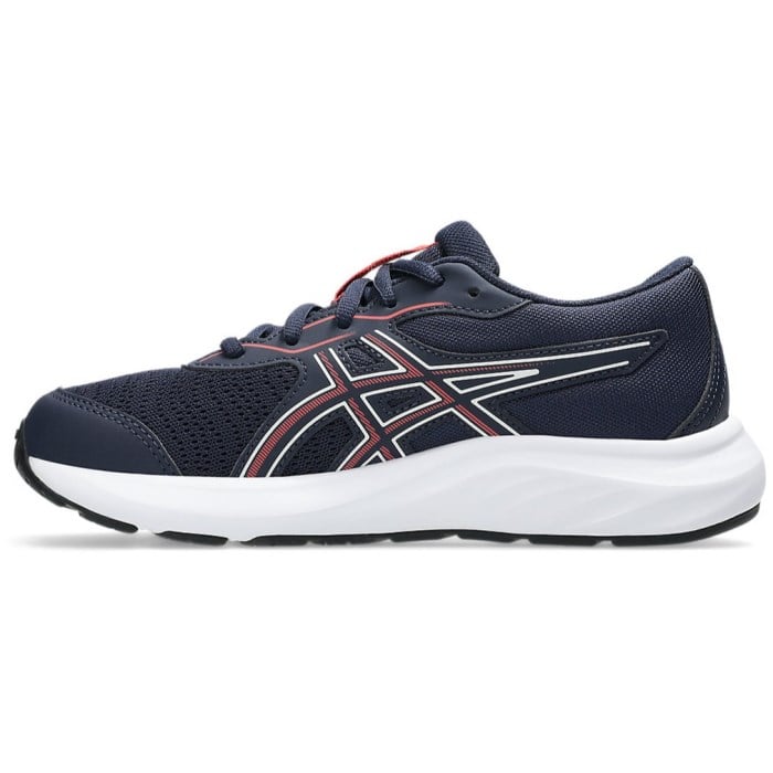 Asics Contend 9 GS - Kids Running Shoes - Midnight/Flash Red