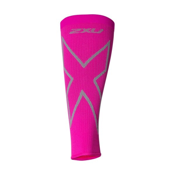 2XU X Compression Unisex Calf Sleeves - Magenta/Light Grey
