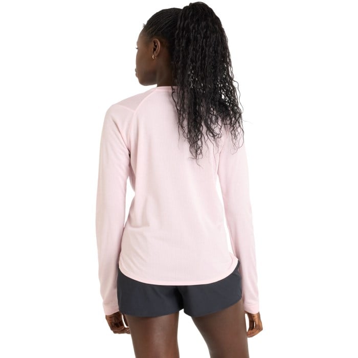 New Balance Athletics Womens Long Sleeve T-Shirt - Rose Sugar