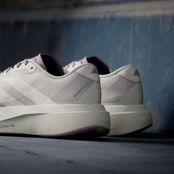 adidas Adizero Evo SL Woven x H.Koumori  - Womens Running Shoes - Putty Grey/Alumina/Shadow